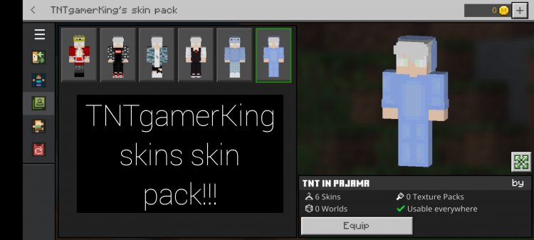 TNTgamerKing's skin pack