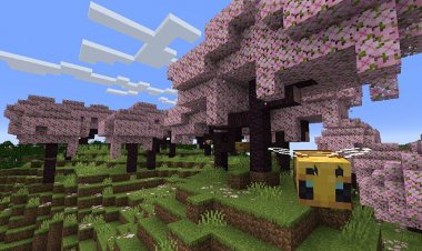 Cherry Blossom Biome Addon (Minecraft 1.20)