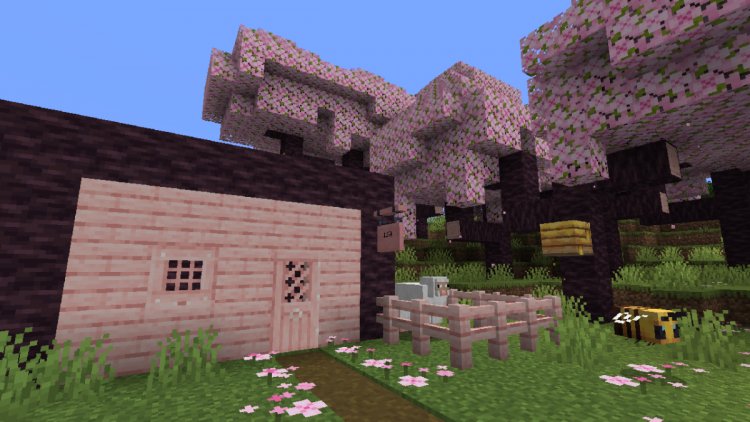 Minecraft 1.20 CHERRY BLOSSOM Biome Update (GAMEPLAY)