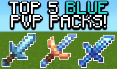 Top 5 BLUE PvP Texture Packs For MCPE!