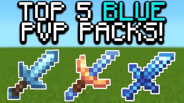 Top 5 BLUE PvP Texture Packs For MCPE!