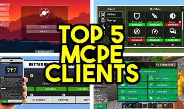 Top 5 Clients For Minecraft Bedrock 1.20! (FPS BOOST)