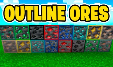 Outlined Ores Texture Pack For Minecraft Bedrock 1.20! - Android, IOS, Windows, Xbox, PS5