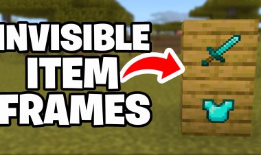 How To Get Invisible Item Frames In Minecraft Bedrock!