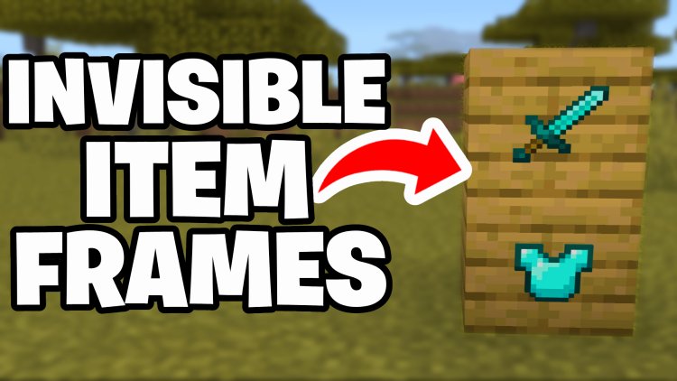 How To Get Invisible Item Frames In Minecraft Bedrock!