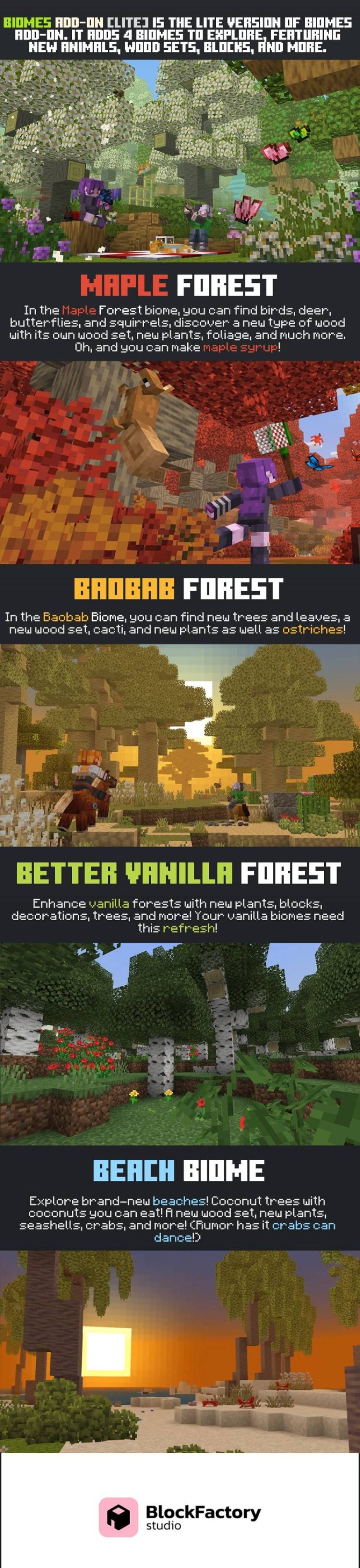 Biomes Add-On (Lite): A Fresh Take on Minecraft Adventures