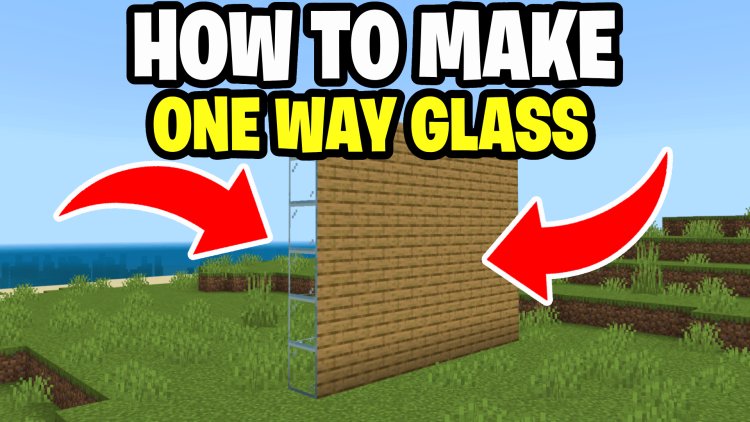 How To Make One Way Glass In Minecraft Bedrock! - Android, IOS, Windows