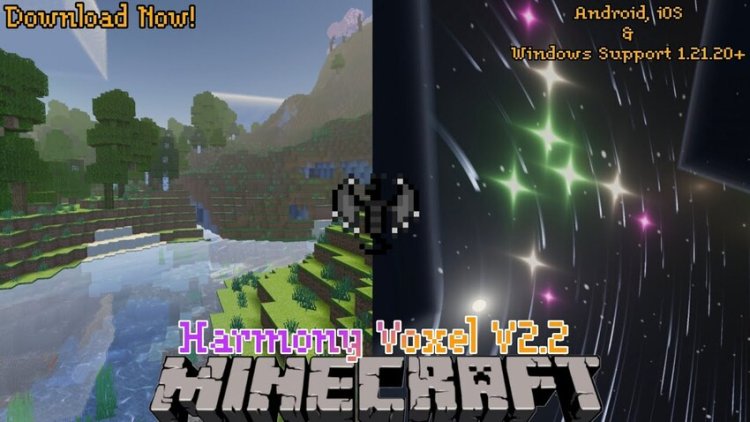 Harmony Voxel Shader V2.2 for MCPE/BE V1.21+ RenderDragon