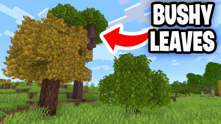 Bushy Leaves Texture for Minecraft Bedrock: Transform Your World with Lush Foliage!