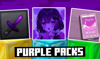 Top 5 Purple PvP Texture Packs For Minecraft Bedrock 26.1! (FPS Boost)